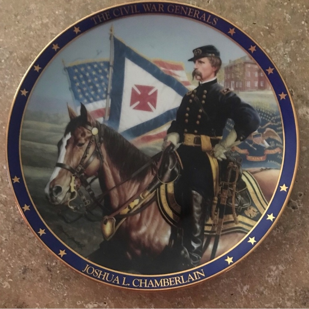 Joshua L. Chamberlain collectors plate from the Hamilton collection